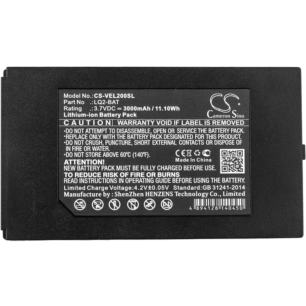 Kompatibilis akkumulátor csere Vernier LQ2-BAT