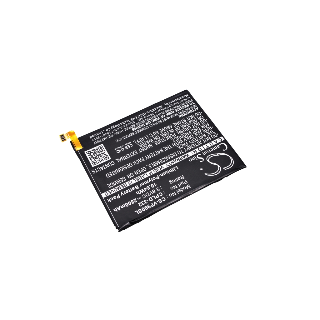 Akkumulátorok kompatibilis a következőkkel Vodafone 990N 990N CS-VF990SL