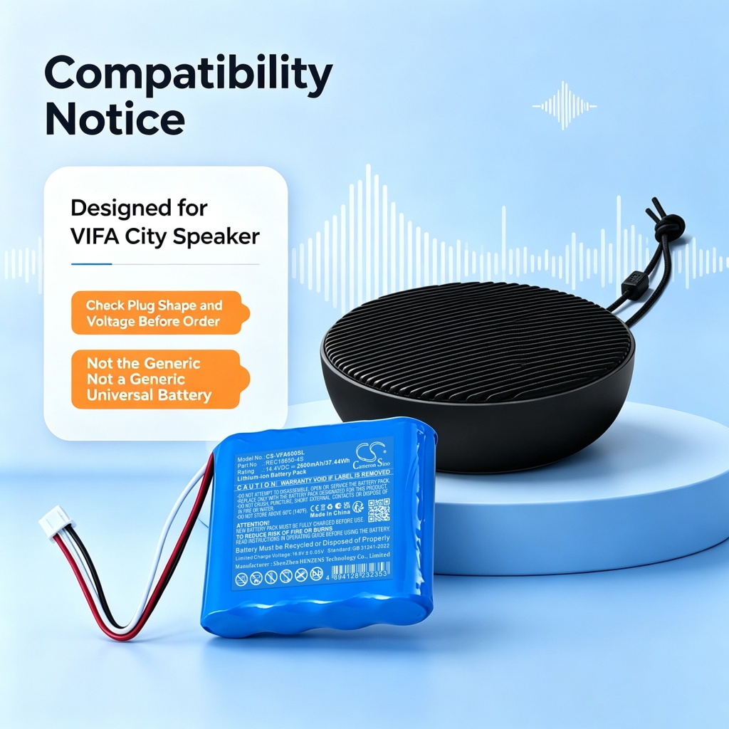 Akkumulátorok kompatibilis a következőkkel VIFA City City CS-VFA600SL