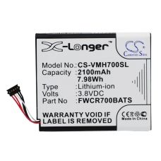 Kompatibilis akkumulátor csere Franklin Wireless FWCR700BATS,ICP565156A