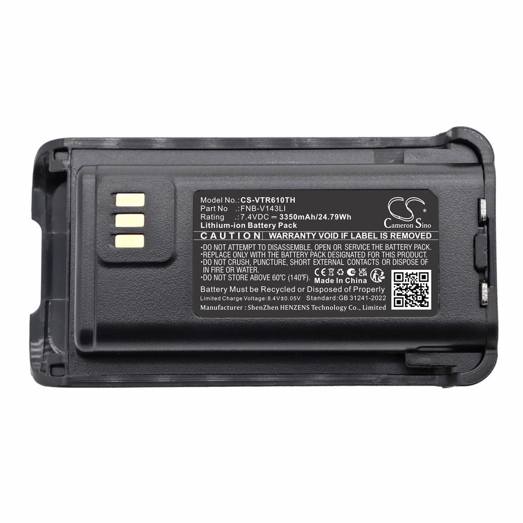 Akkumulátor kompatibilis a következőkkel Bearcom Vertex standard CS-VTR610TH