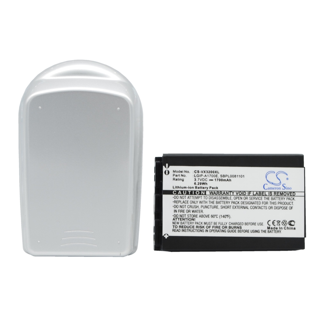 Akkumulátor kompatibilis a következőkkel LG CS-VX3200XL