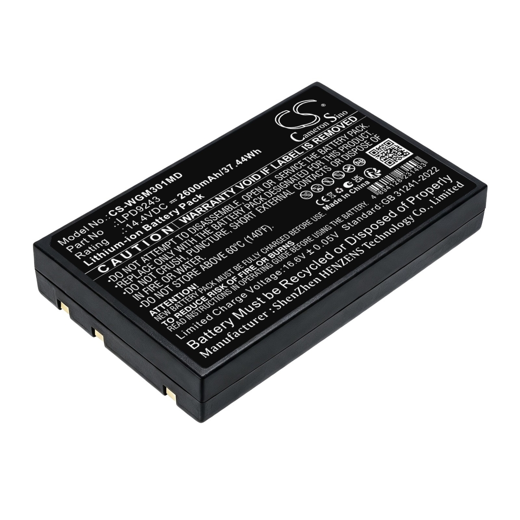 Akkumulátorok kompatibilis a következőkkel WEGO M3000P M3000P CS-WGM301MD