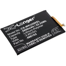 Kompatibilis akkumulátor csere Wiko 4867A2