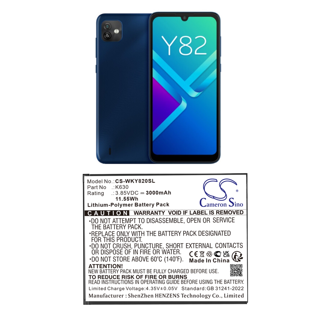 Kompatibilis akkumulátor csere Wiko K630