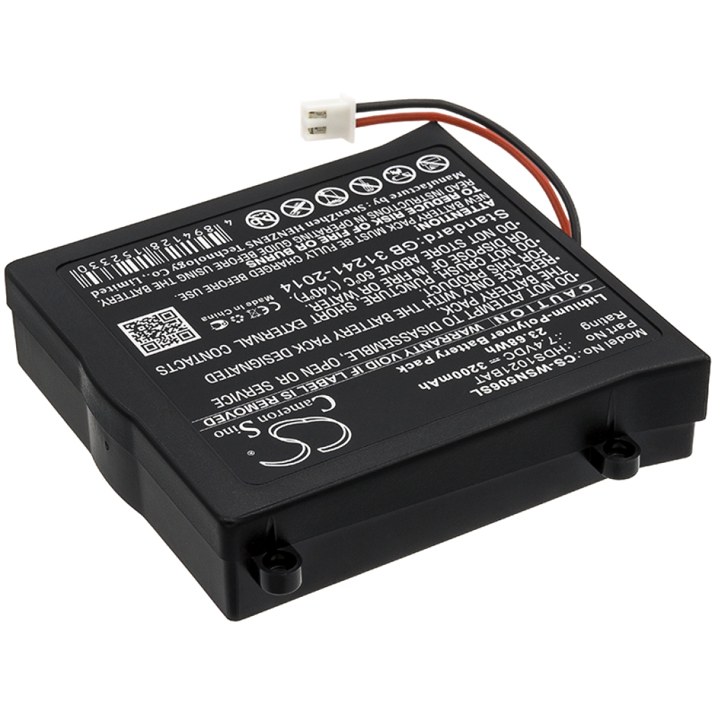 Kompatibilis akkumulátor csere Owon 82DS-12201M0,HDS1021BAT