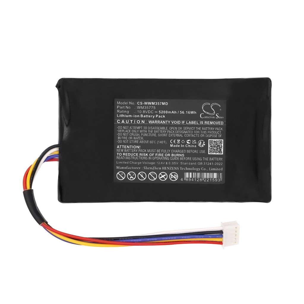 Kompatibilis akkumulátor csere Weinmann PA-L2124.K001,WM35775