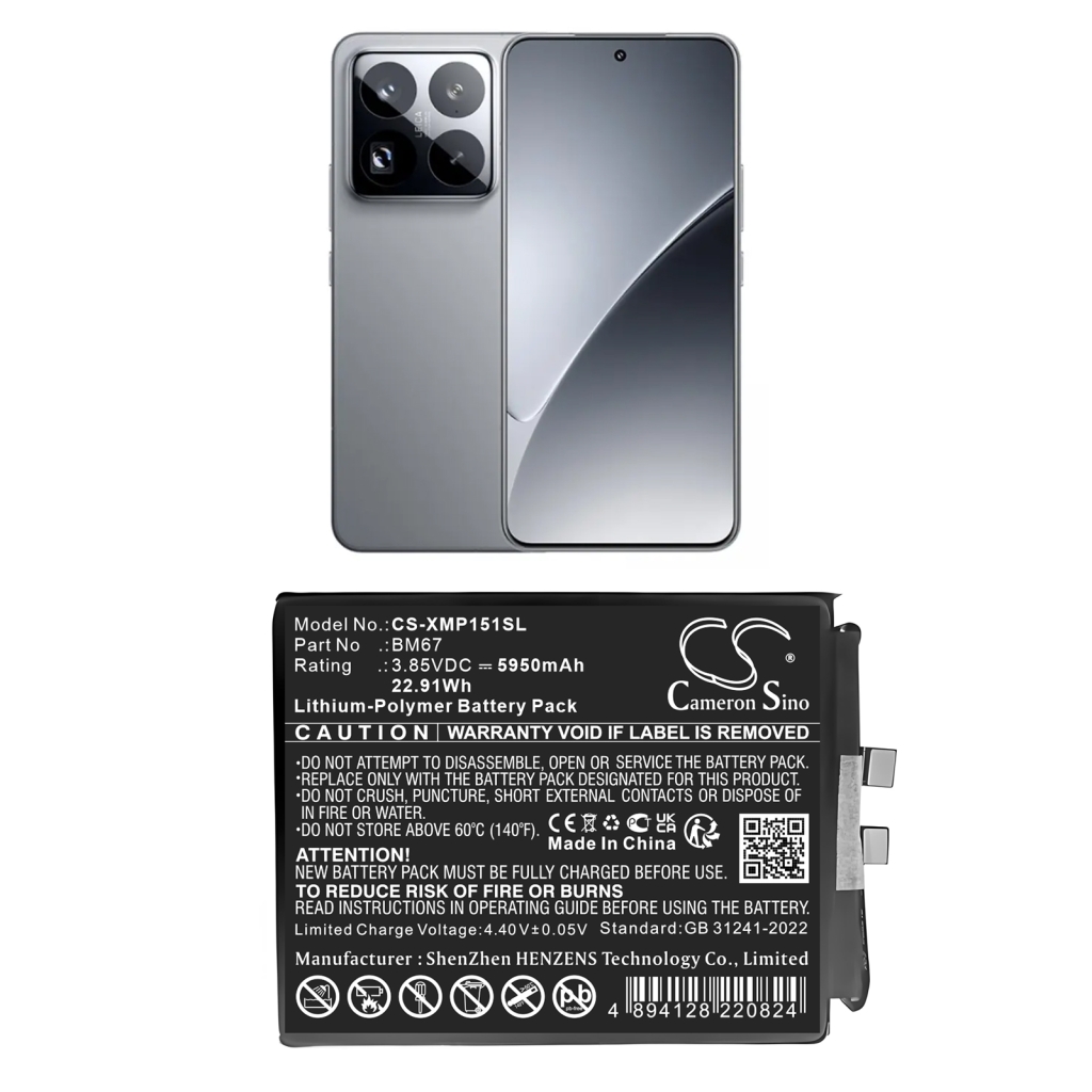 Mobiltelefon akkumulátorok Xiaomi CS-XMP151SL