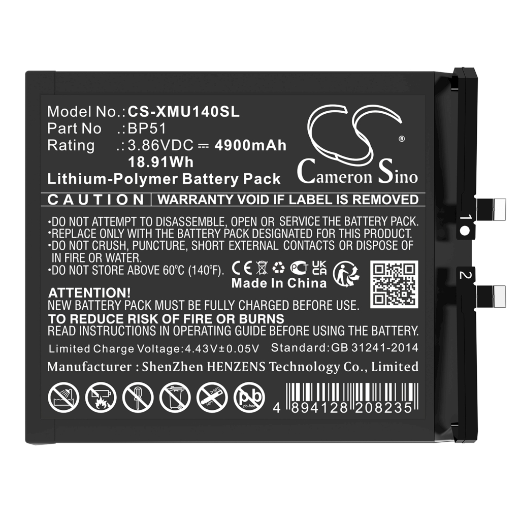 Mobiltelefon akkumulátorok Xiaomi CS-XMU140SL