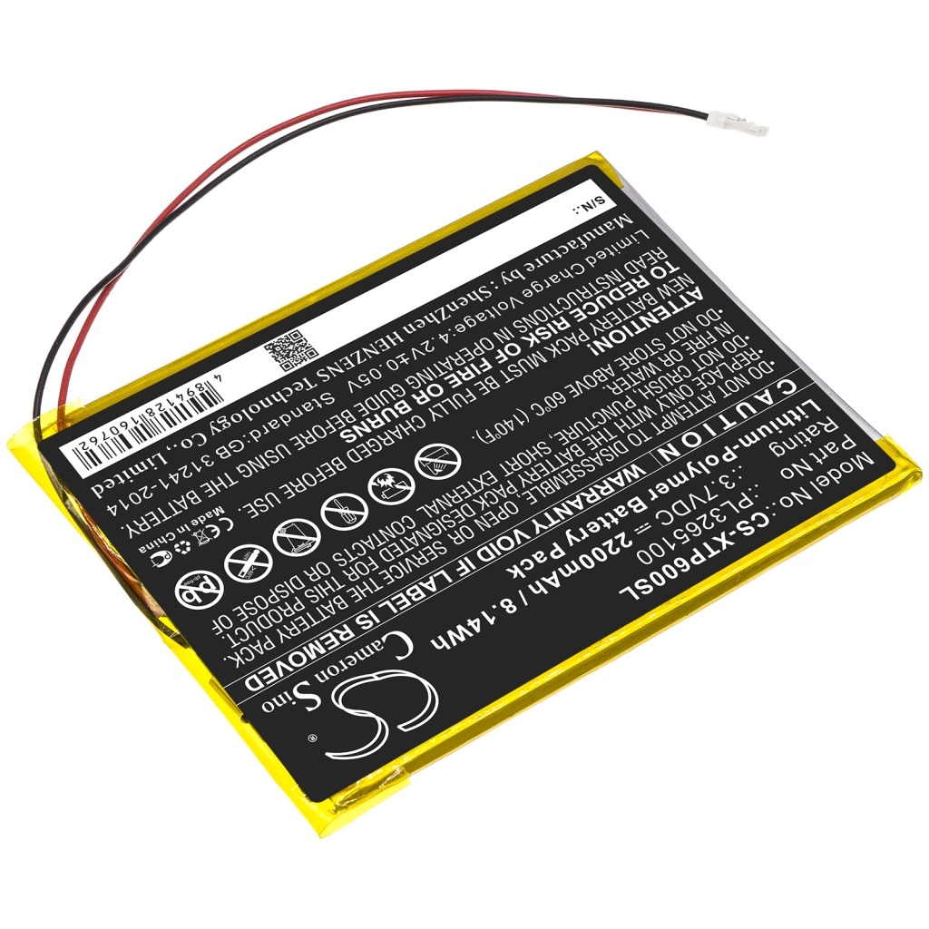 Kompatibilis akkumulátor csere Xtool PL3265100