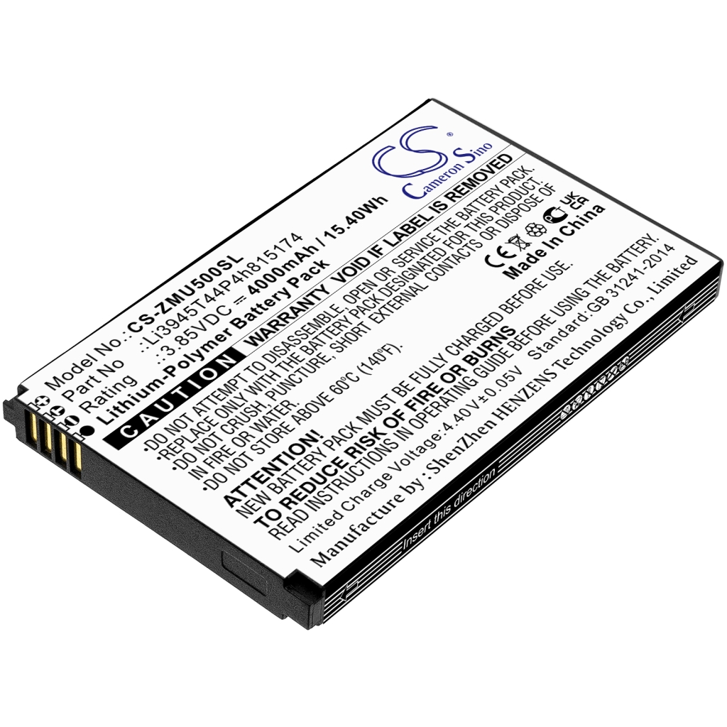Kompatibilis akkumulátor csere ZTE LI3945T44P4H815174