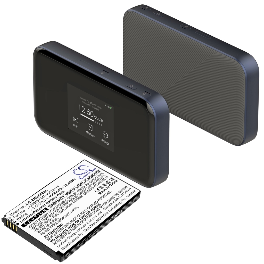 Kompatibilis akkumulátor csere ZTE LI3945T44P4H815174