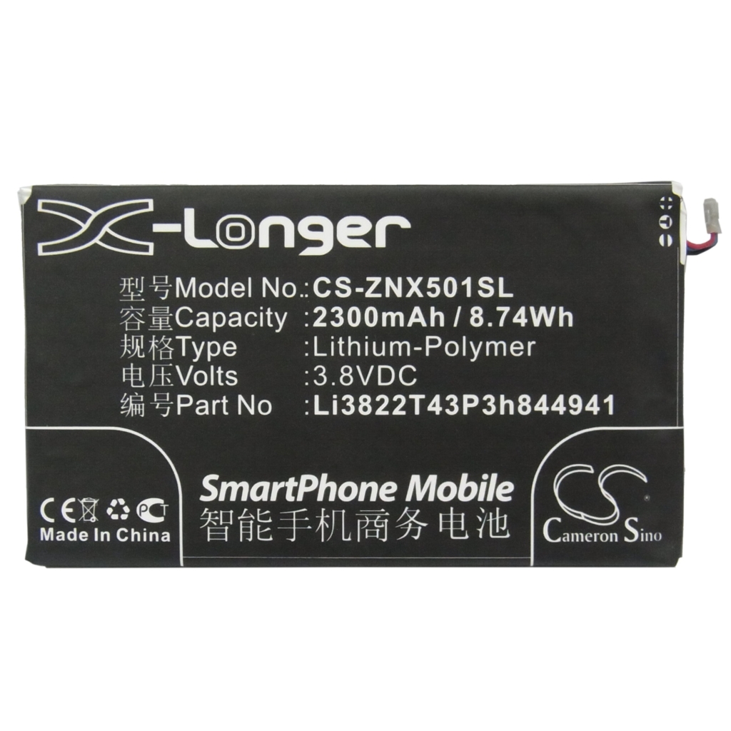 Kompatibilis akkumulátor csere ZTE LI3822T43P3H844941