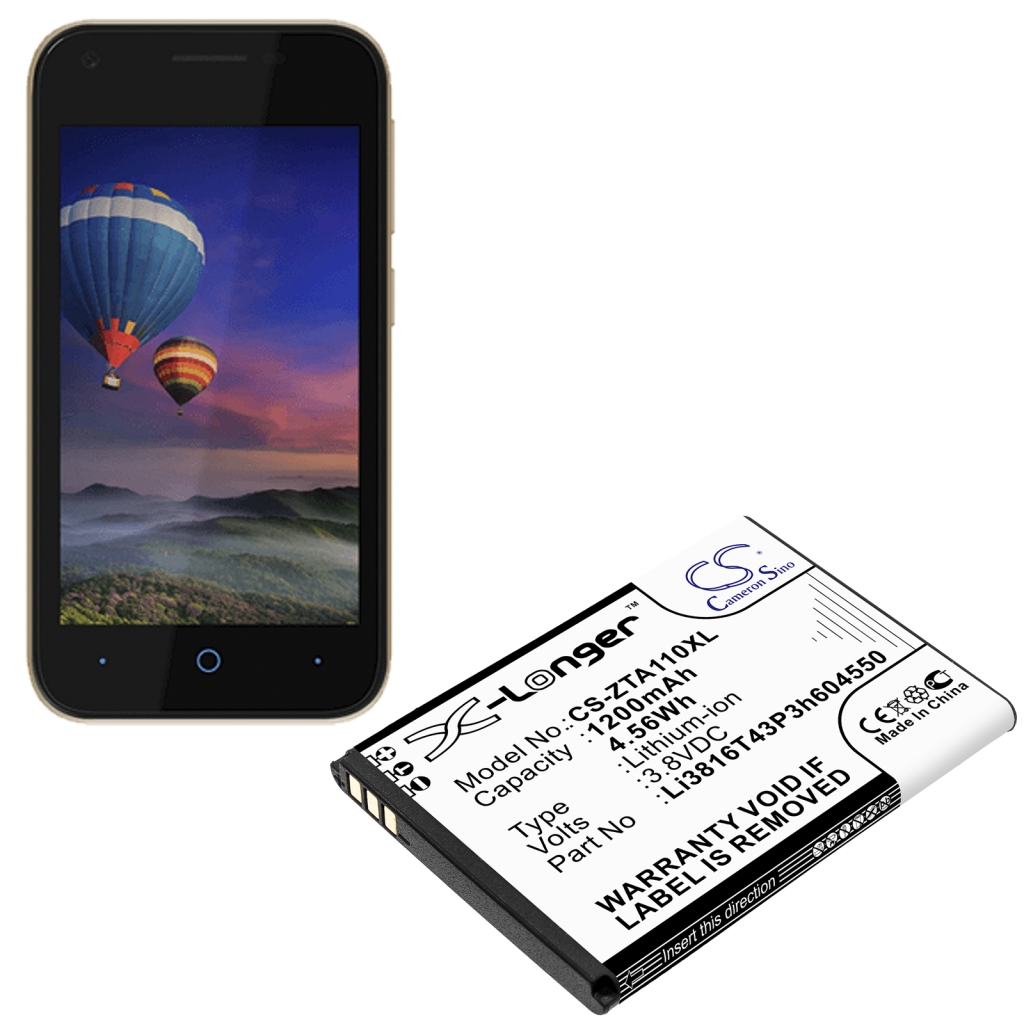Kompatibilis akkumulátor csere ZTE LI3715T42P3H604550,LI3816T43P3H604550