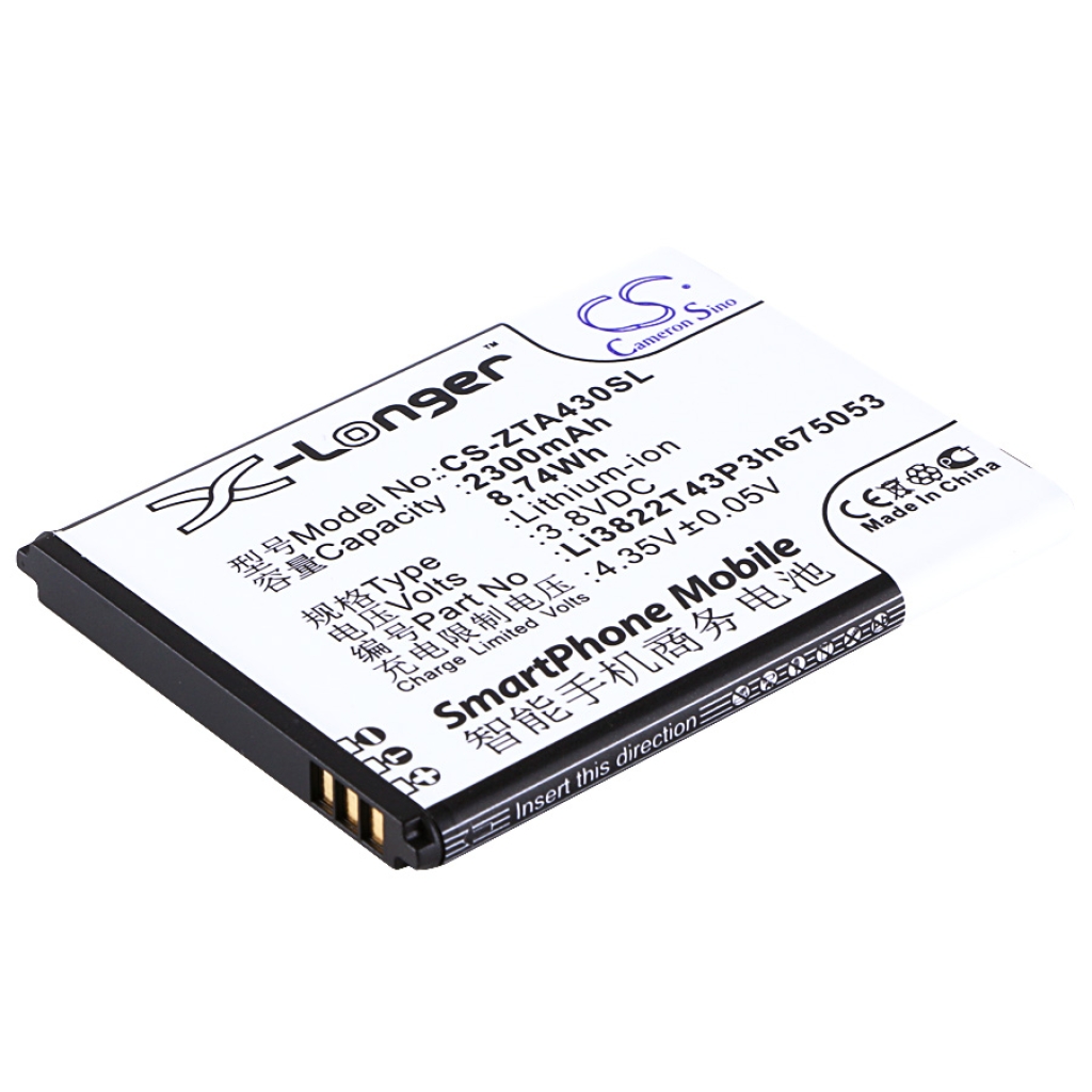 Kompatibilis akkumulátor csere ZTE LI3822T43P3H675053