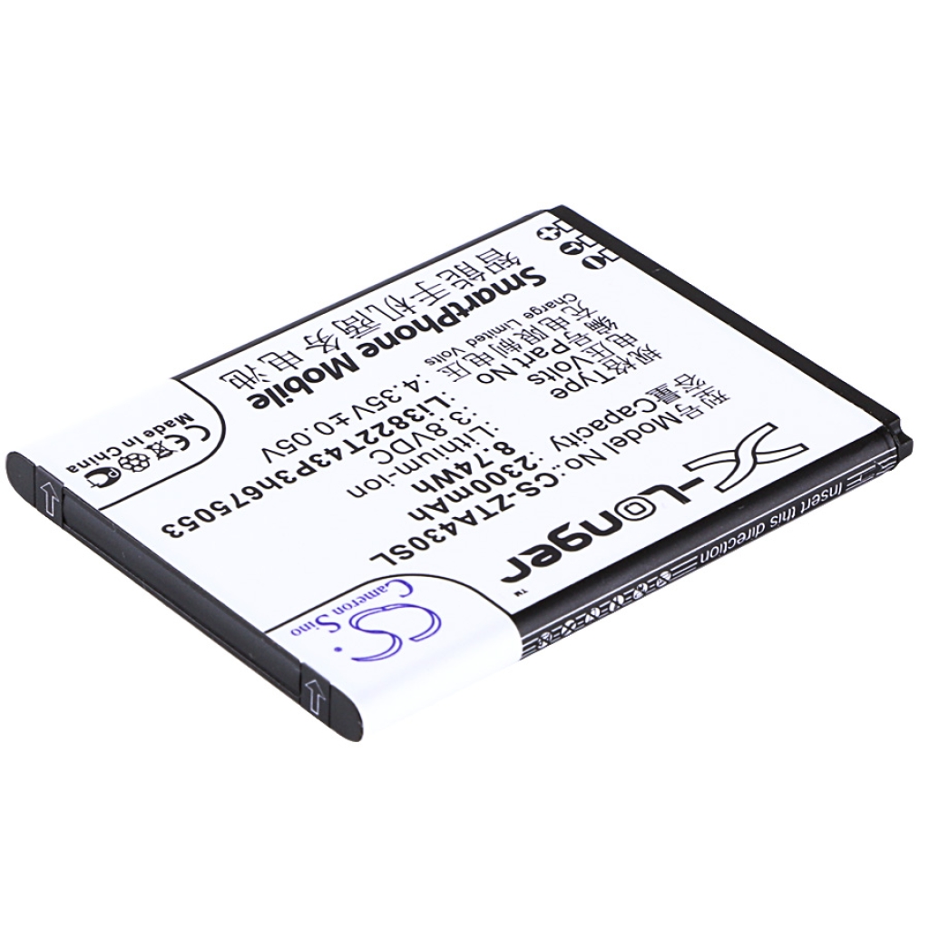 Kompatibilis akkumulátor csere ZTE LI3822T43P3H675053