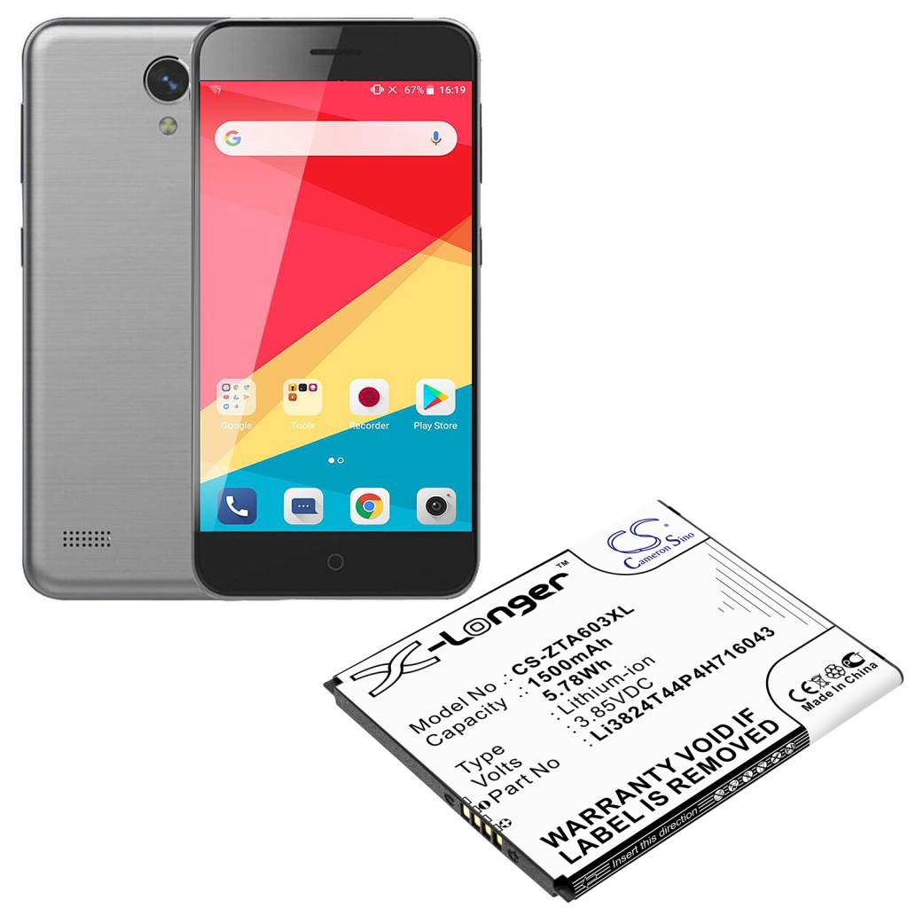 Kompatibilis akkumulátor csere ZTE LI3824T44P4H716043