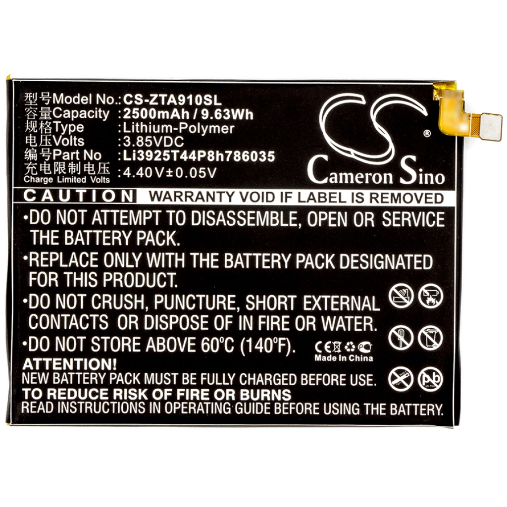 Compatible battery replacement for Vodafone LI3925T44P8H786035