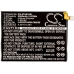 Compatible battery replacement for Vodafone LI3925T44P8H786035