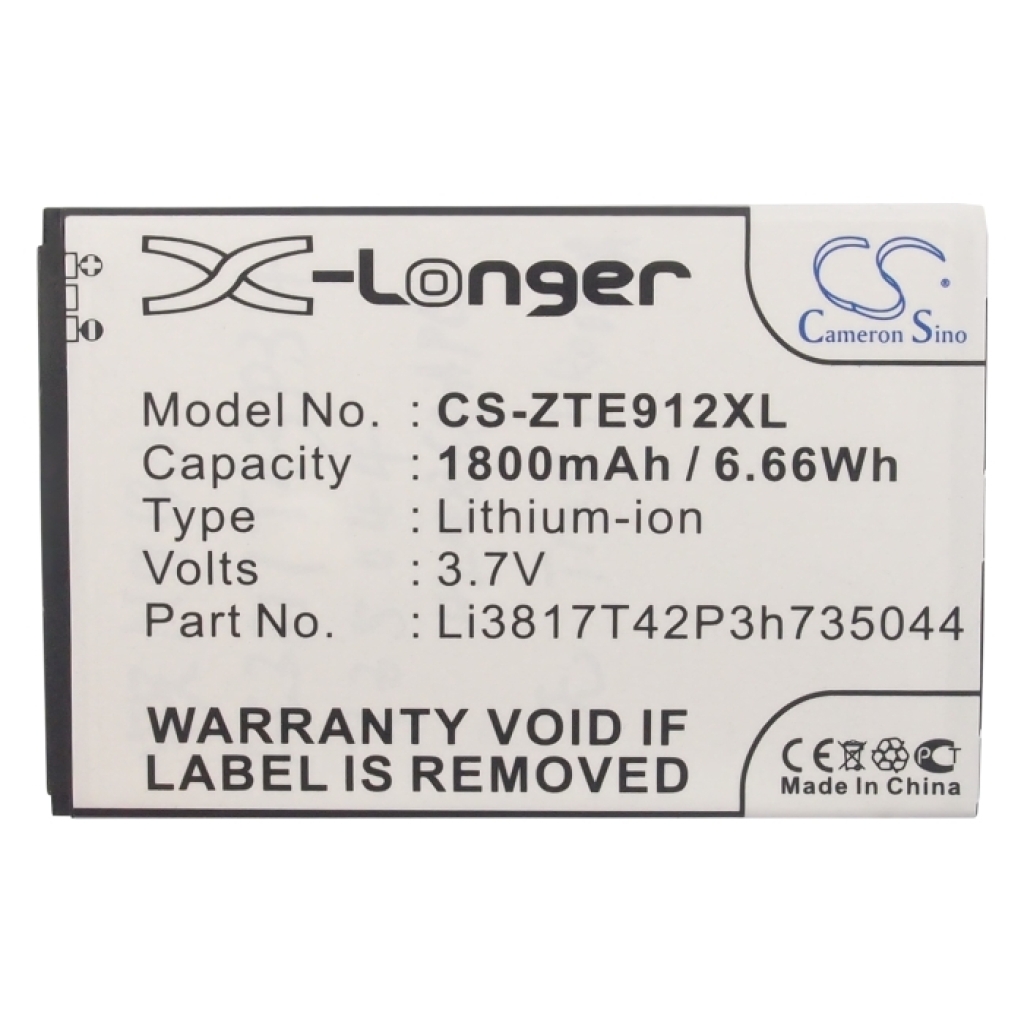 Battery Replaces Li3817T42P3h735044