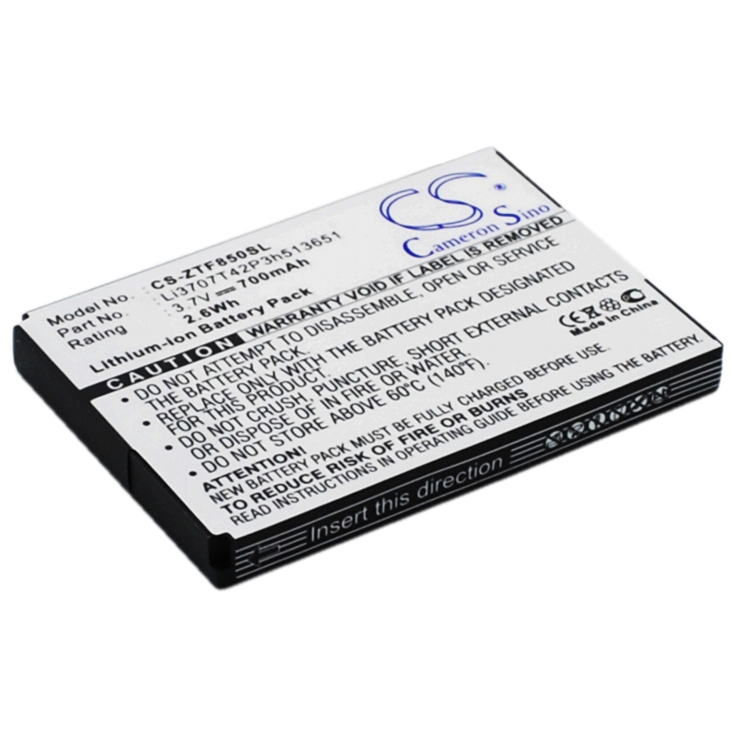 Kompatibilis akkumulátor csere ZTE LI3707T42P3H513651