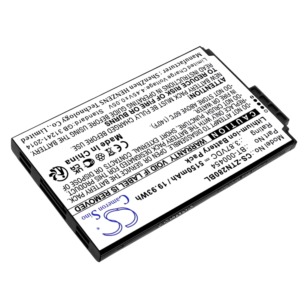 Szkenner akkumulátorok Zebra CS-ZTN280BL