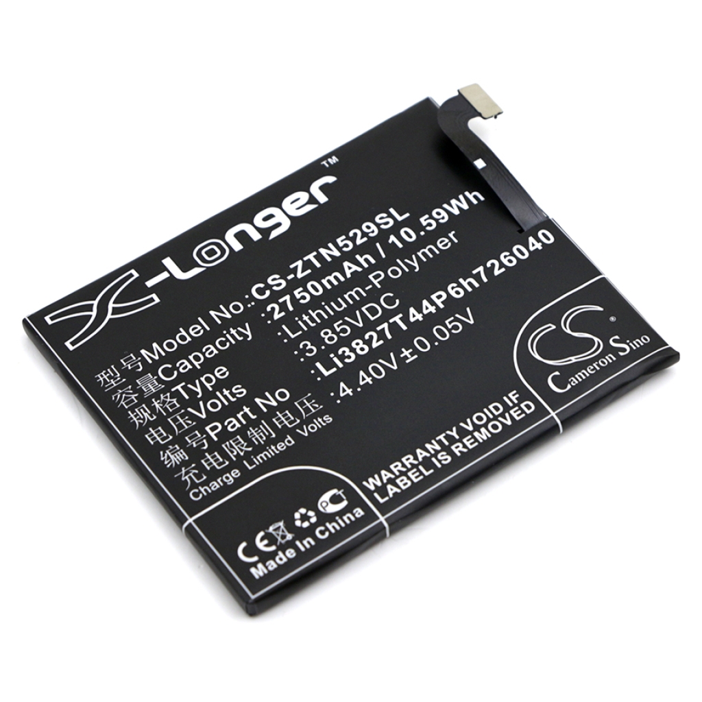 Kompatibilis akkumulátor csere ZTE LI3827T44P6H726040