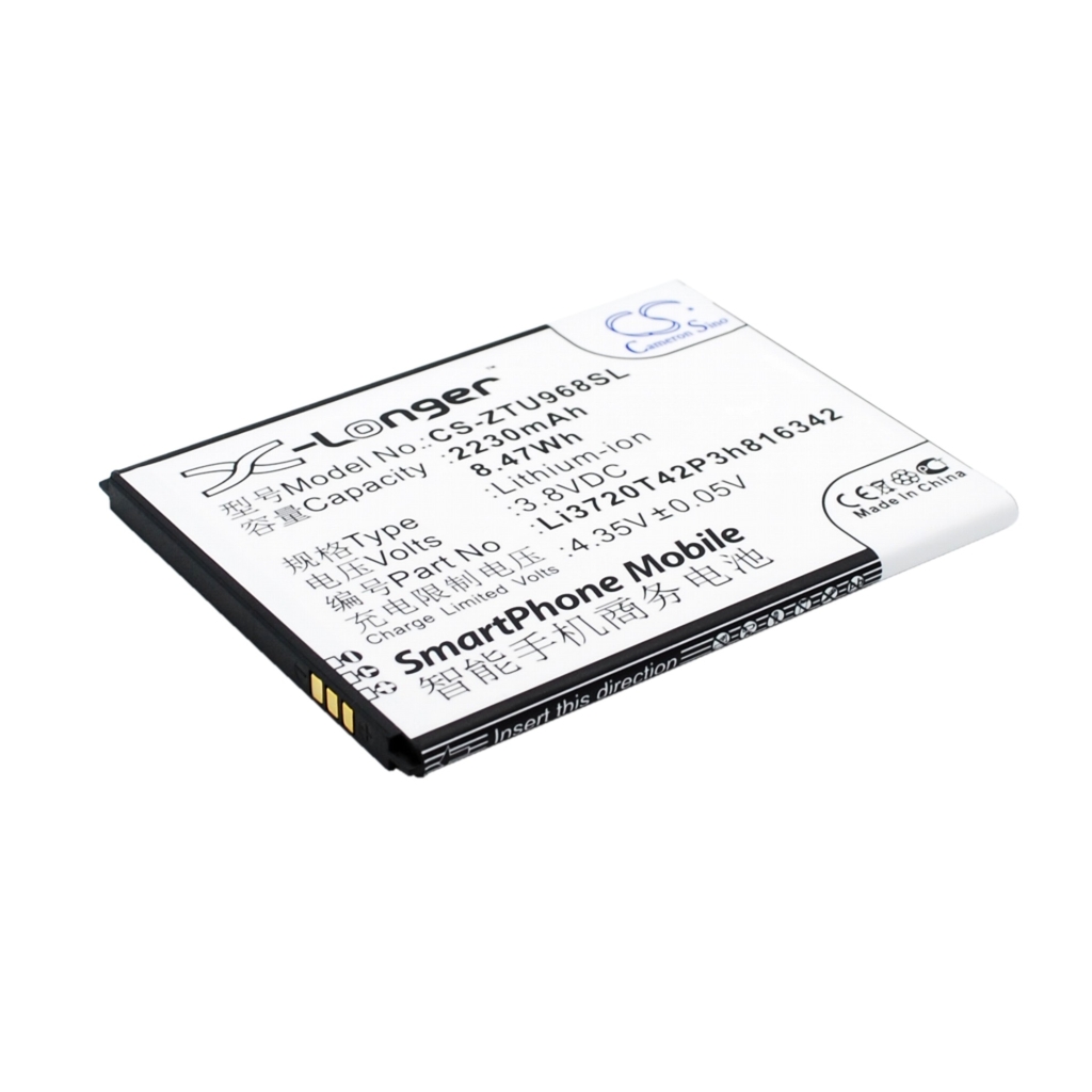 Kompatibilis akkumulátor csere ZTE LI3720T42P3H816342,LI3823T43P3H816342