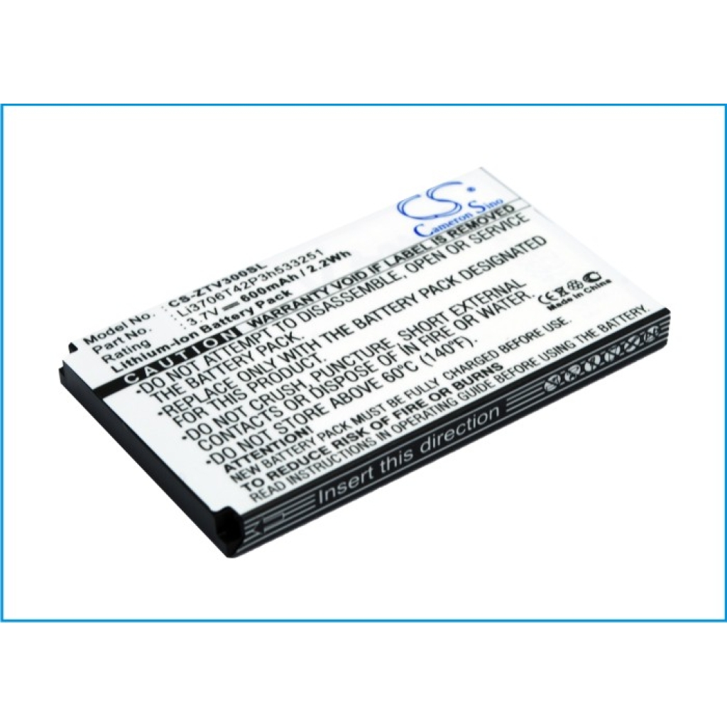 Kompatibilis akkumulátor csere ZTE LI3706T42P3H533251