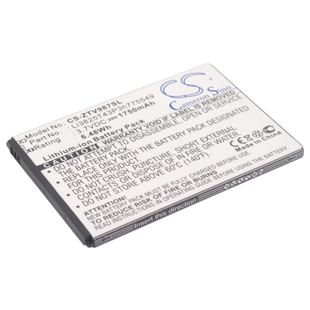 Kompatibilis akkumulátor csere ZTE LI3825T43P3H775549