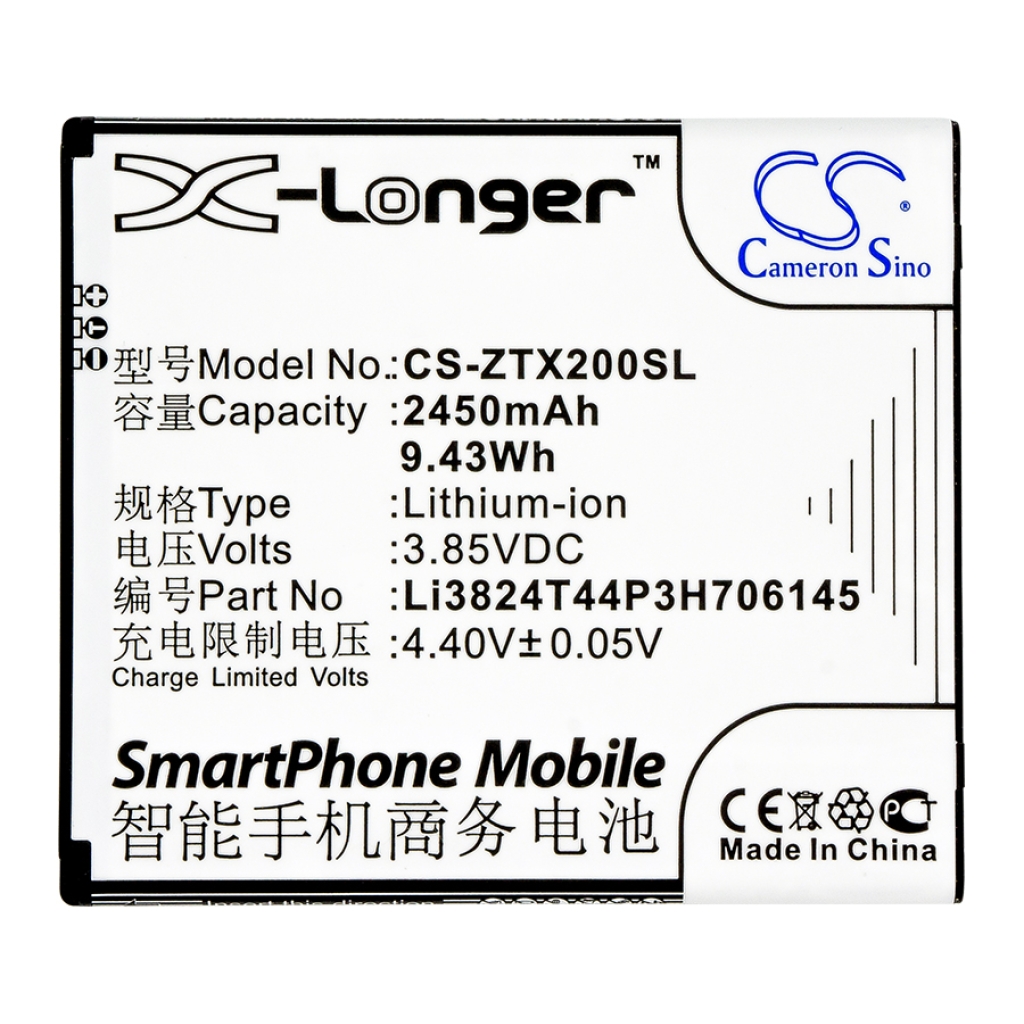 Kompatibilis akkumulátor csere ZTE LI3824T44P3H706145