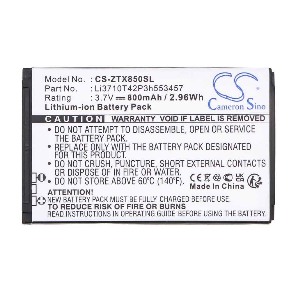Battery Replaces Li3710T42P3h553457