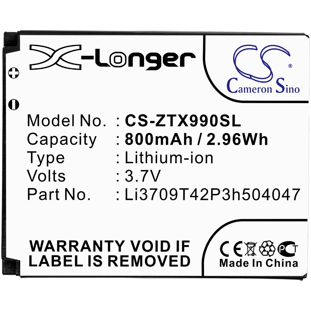 Kompatibilis akkumulátor csere ZTE LI3709T42P3H504047,LI3709T42P3H504047-H
