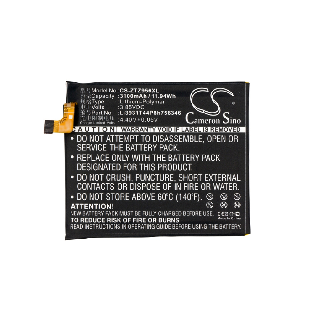 Kompatibilis akkumulátor csere ZTE LI3931T44P8H756346