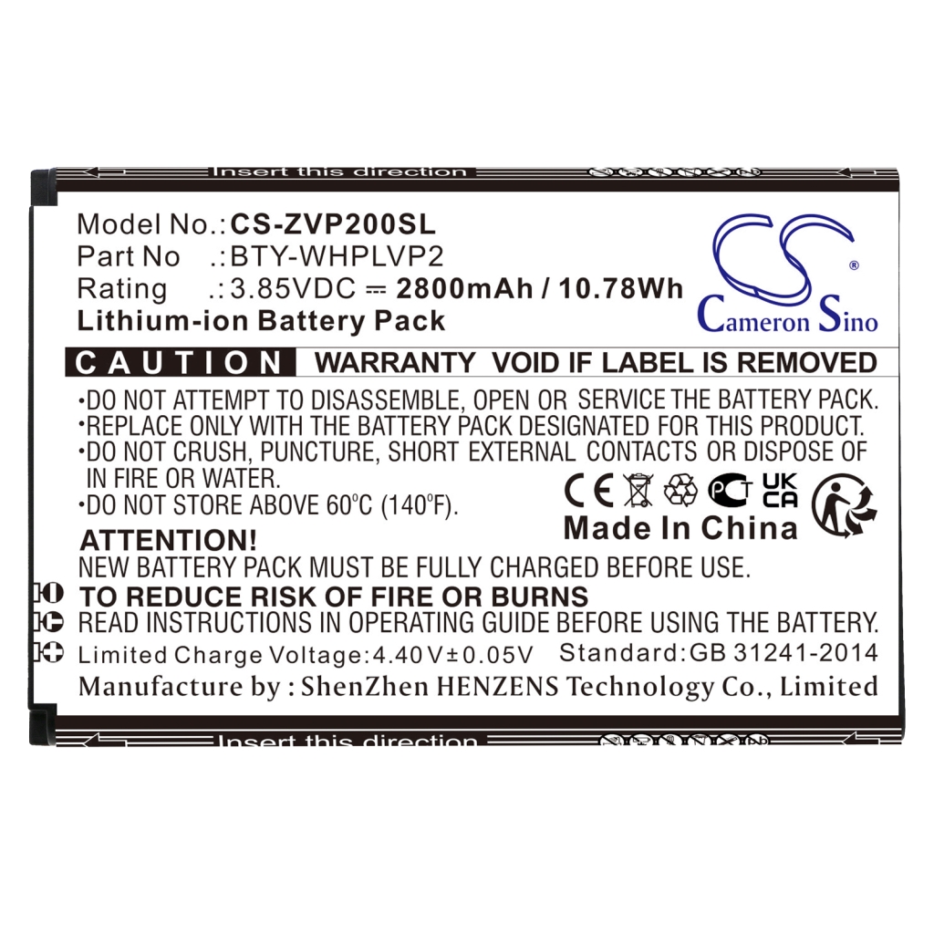 Elemek a hotspotokhoz Verizon CS-ZVP200SL