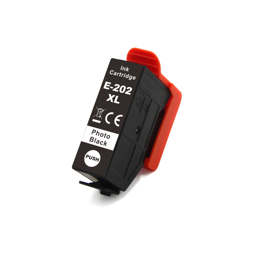 Compatible with Epson 202XL / 12ml Ink Photo black (Ink cartridges - Dye)