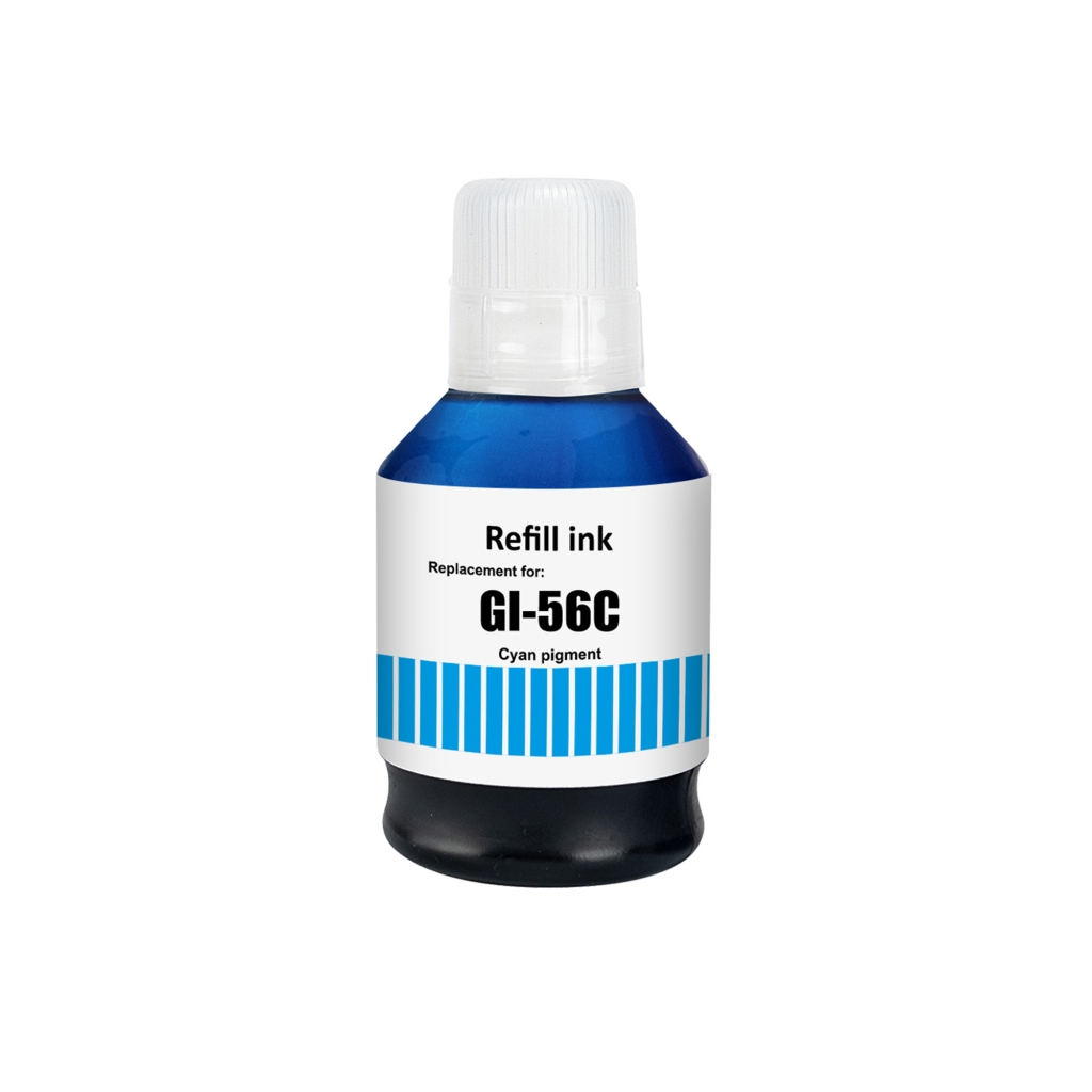 Kompatibilis helyettesítője Kompatibilis Canon GI-56C / 135ml Tinta Cián (Nyomtatófesték)