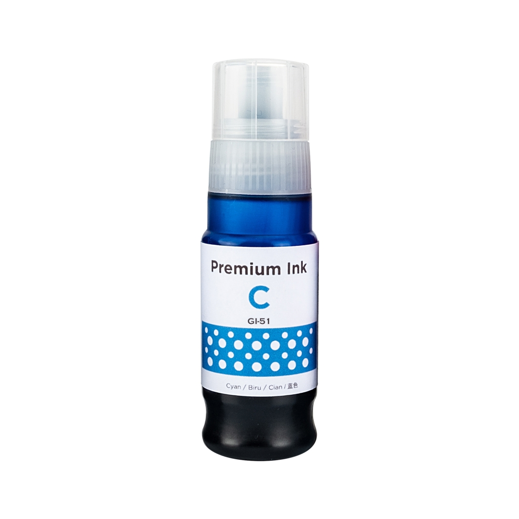 Kompatibilis Canon GI-51C / 70ml Tinta Cián (Nyomtatófesték)